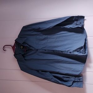 Dockers blue button-down shirt.